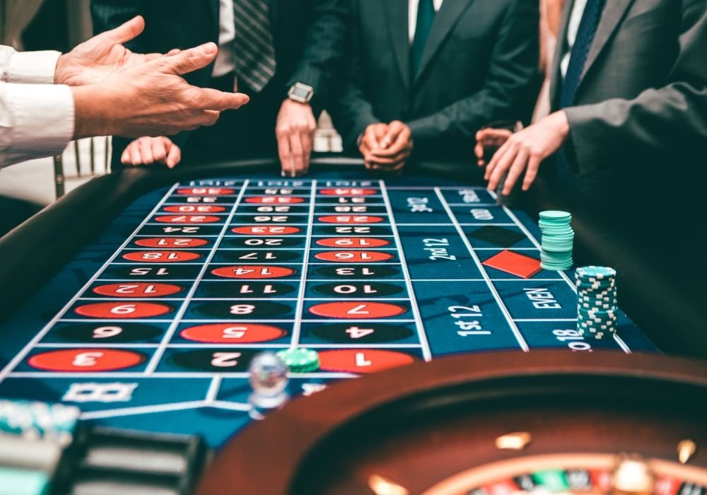 People playing roulette